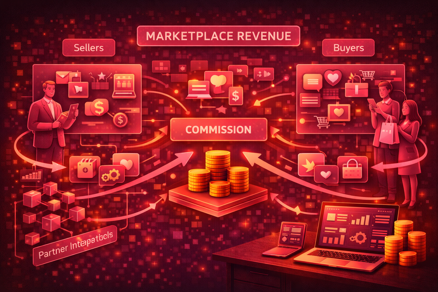 Marketplace Commission Structure - Platform Revenue Model
