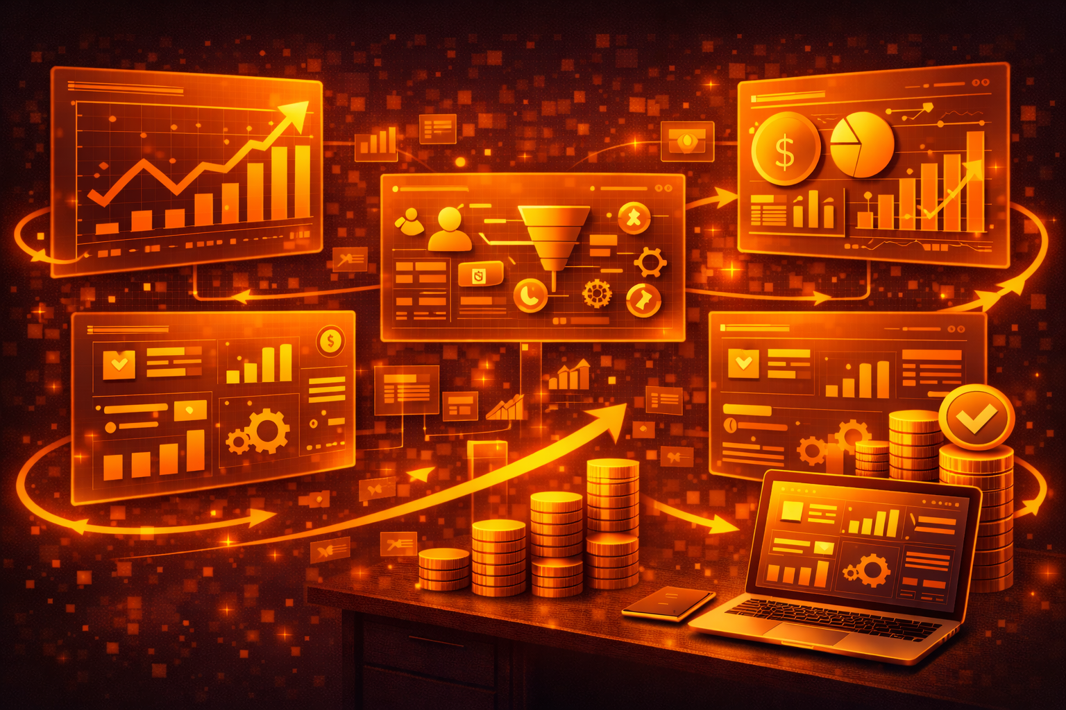 Startup Metrics Dashboard - Key Performance Indicators